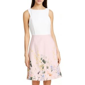 NWT Ted Baker pink floral dress